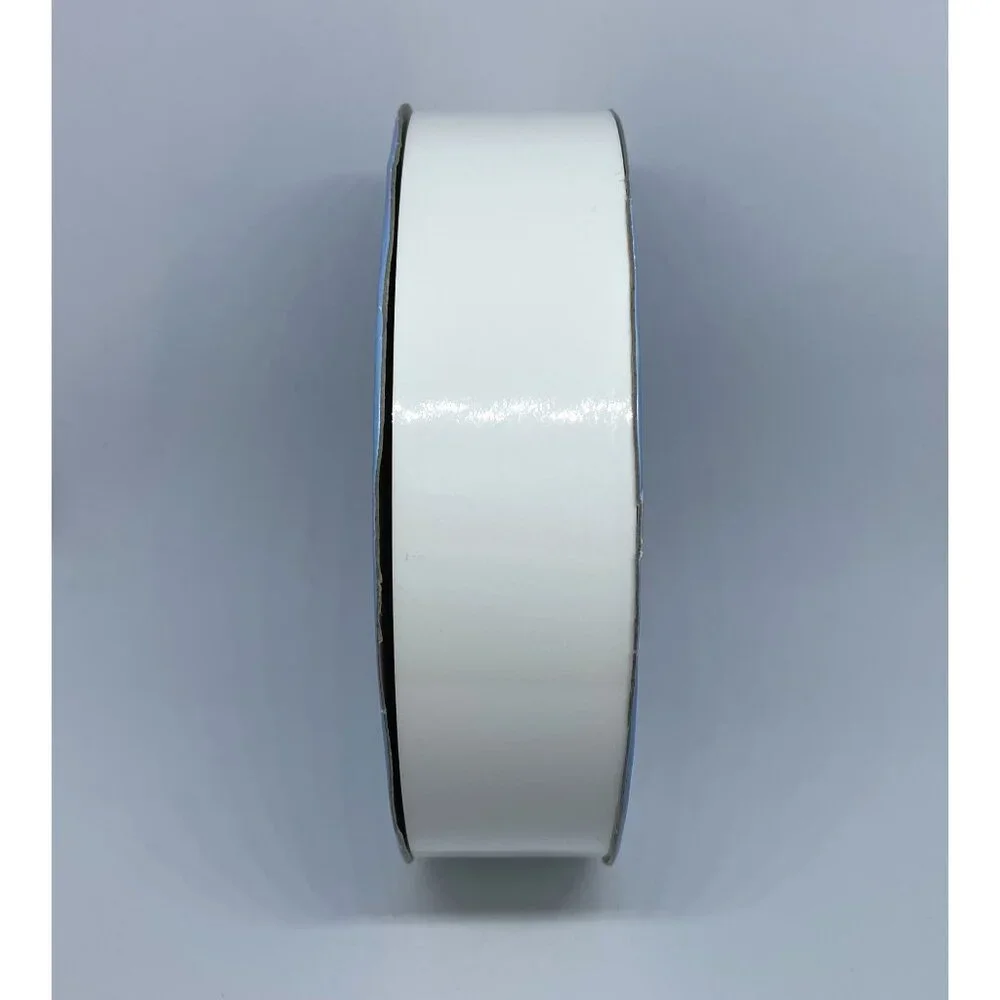 NEW Hayden White Gloss Lacquer 1.25 Wide 100yds Large Roll Polypropylene Ribbon